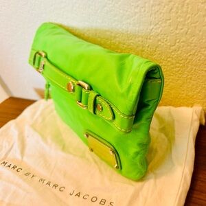 Marc by Marc Jacobs Neon Green Turn-Lock Shoulder / Clutch Bag